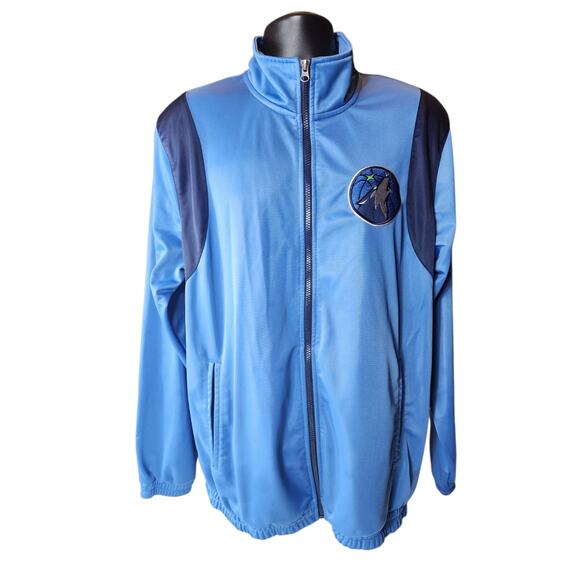 NBA Minnesota Timberwolves G-III Sports by Carl Banks Large Zip Track Jacket - Picture 3 of 16